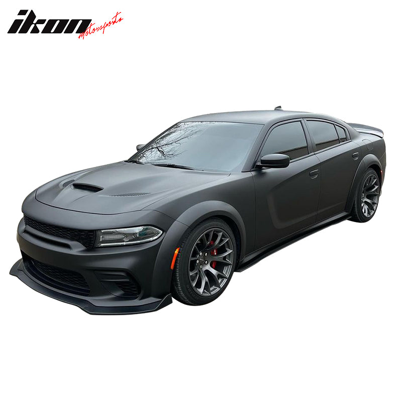 2020-2023 Dodge Charger Widebody IKON V1 Style Front Bumper Lip 3PCS