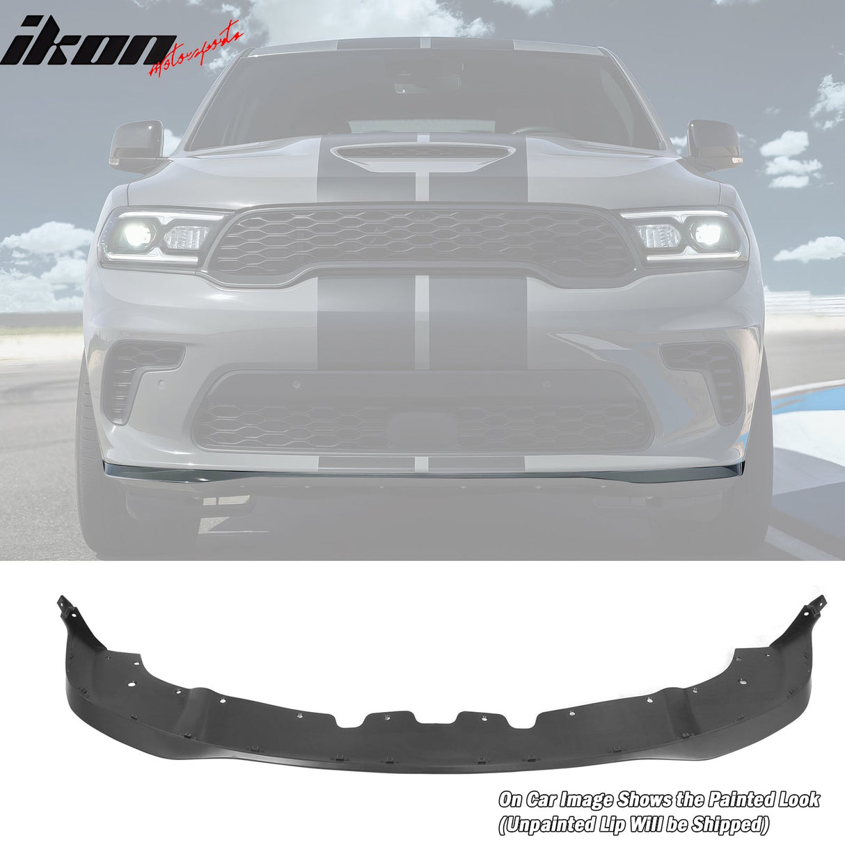 2021-2024 Dodge Durango SRT Hellcat Front Bumper Lip Matte Black 5PC