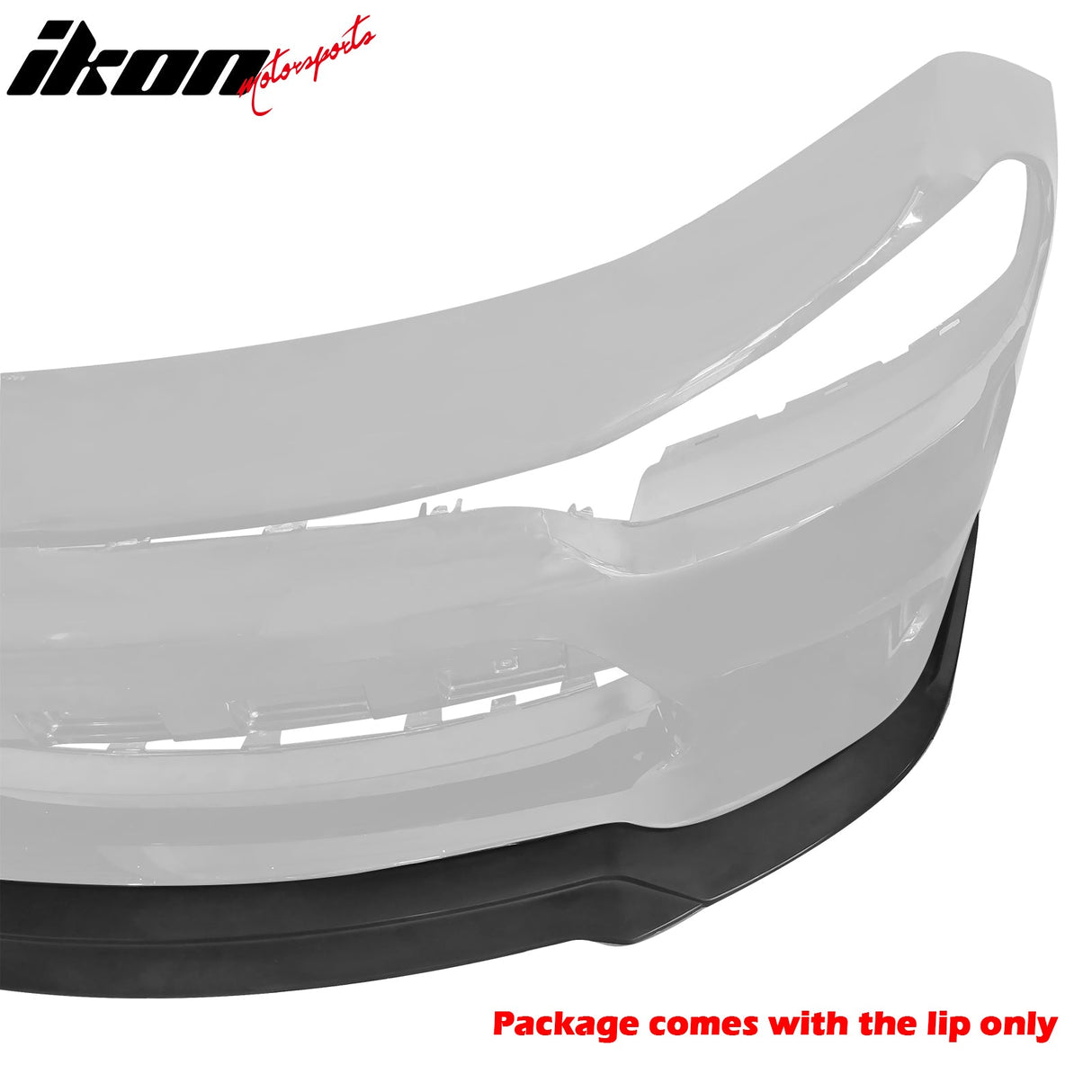 2015-2022 Dodge Charger Extreme Style Unpainted Black Front Bumper Lip