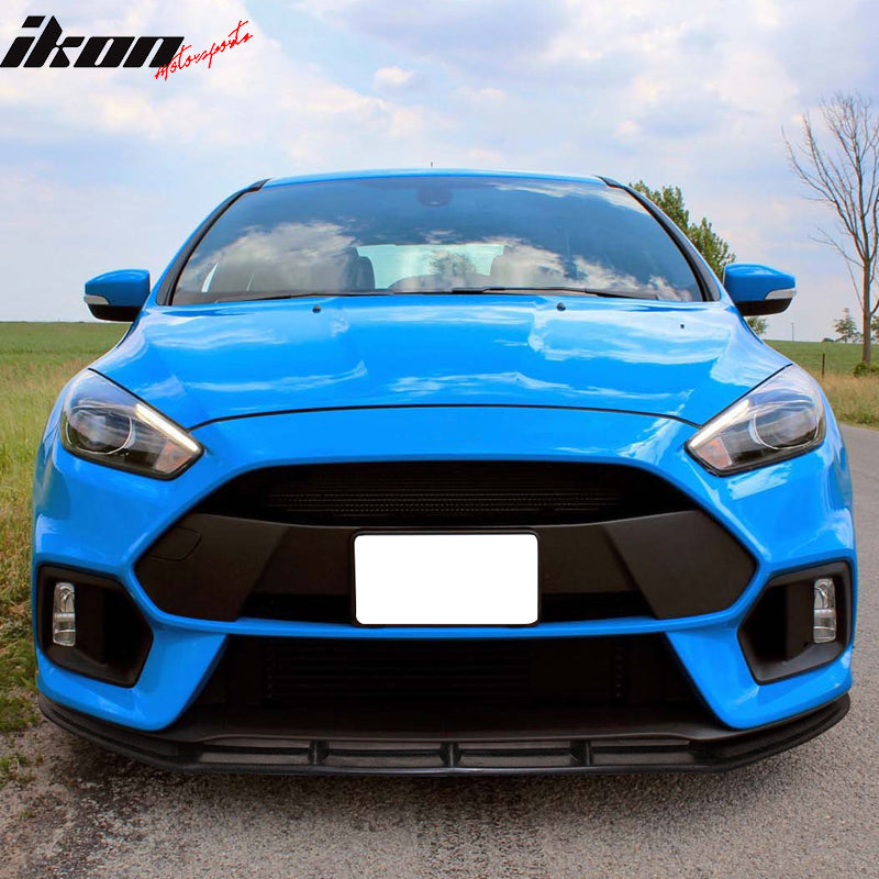 2016-2018 Ford Focus RS Unpainted Black Front Lip SplitterSpoiler PU