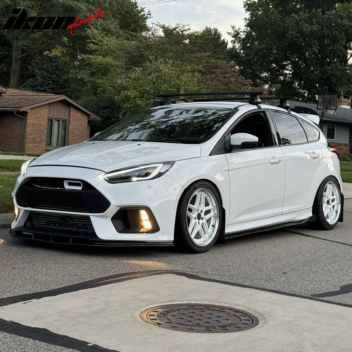 2016-2018 Ford Focus RS Unpainted Black Front Lip SplitterSpoiler PU