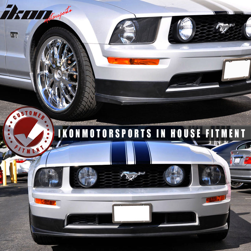 2005-2009 Ford Mustang V8 Type-Sport Style Front Bumper Lip Spoiler PU
