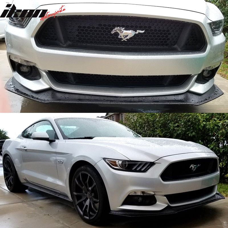 2015-2017 Ford Mustang Front Bumper Lip Chin Spoiler Splitter
