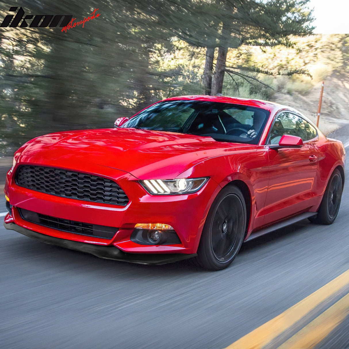 2015-2017 Ford Mustang Shelby GT Style Unpainted Front Lip SplitterPU