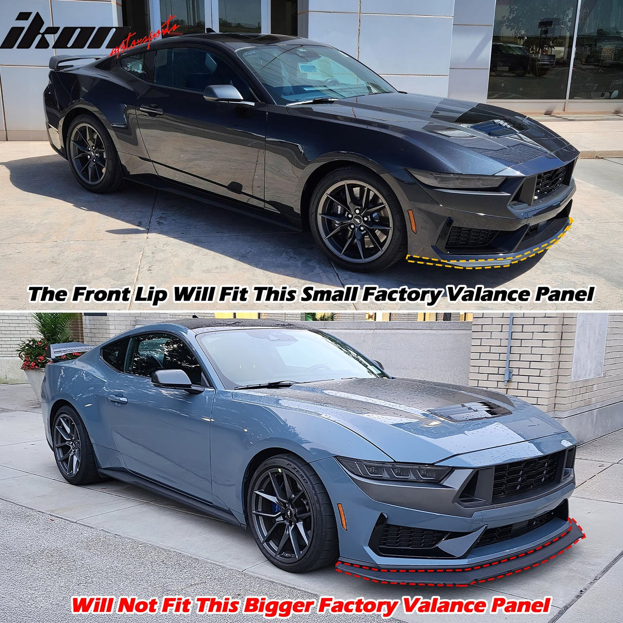 2024-2025 Ford Mustang Dark Horse IKON Front Bumper Lip