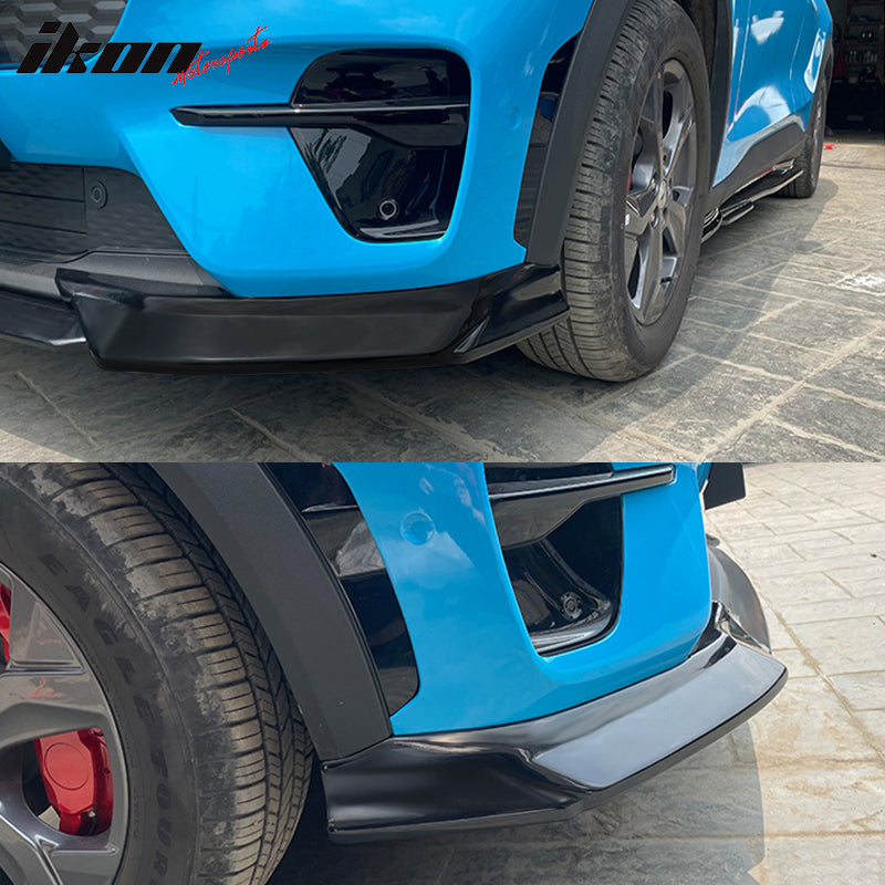 2021-2023 Ford Mustang Mach-E Front Bumper Lip Spoiler 3PC