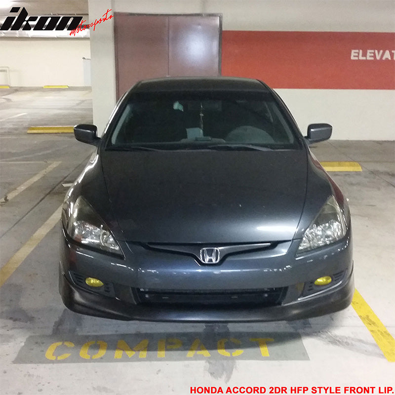 2003-2005 Honda Accord Coupe HFP Style Unpainted Front Bumper Lip PU