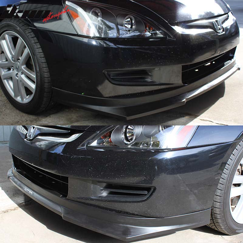 2003-2005 Honda Accord HC1 Style CF Texture Front Bumper Lip Spoiler