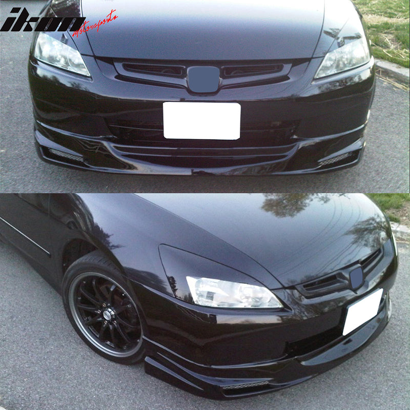2003-2005 Honda Accord Sedan Mugen Unpainted Front Bumper Lip PU