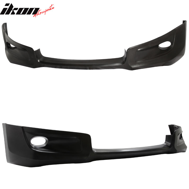 Fits 08-12 Accord 2D HFP Front Bumper Lip+Side Skirts Vents