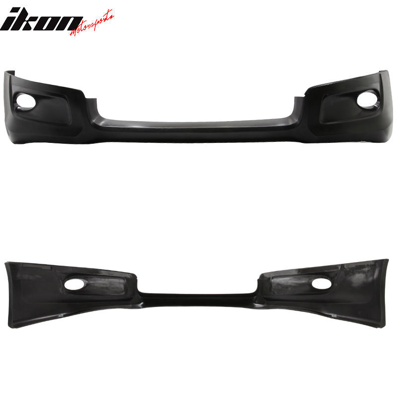 Fits 08-12 Accord 2D HFP Front Bumper Lip+Side Skirts Vents