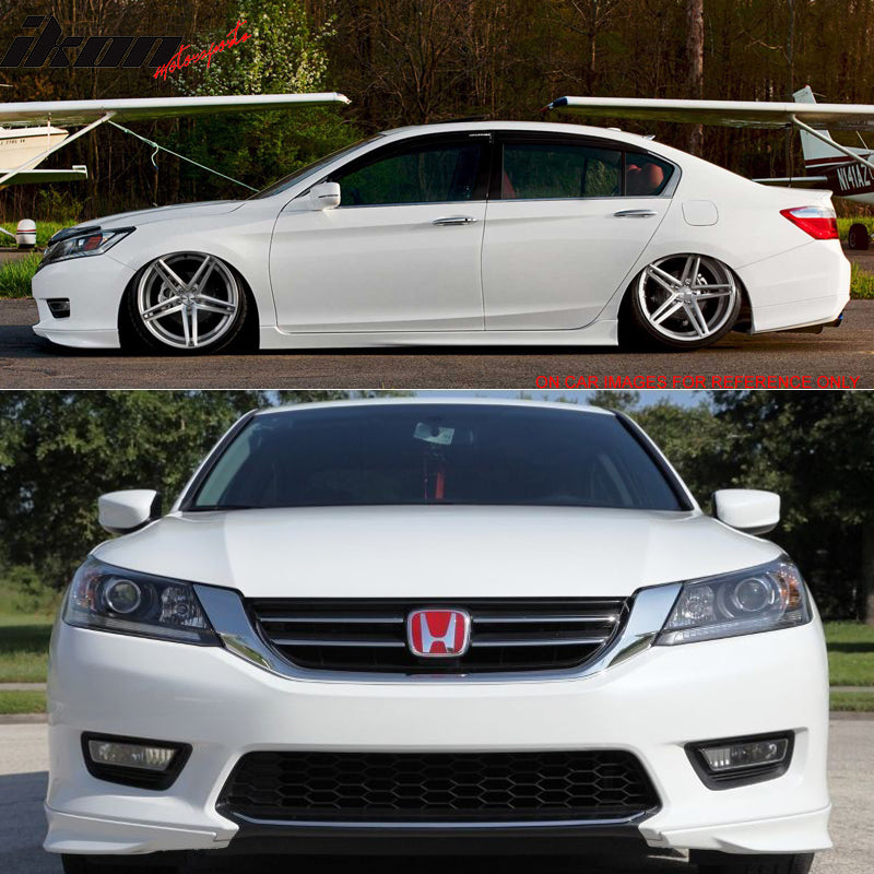 2013-2015 Honda Accord Sedan HFP Style Front Bumper Lip PP 2PC
