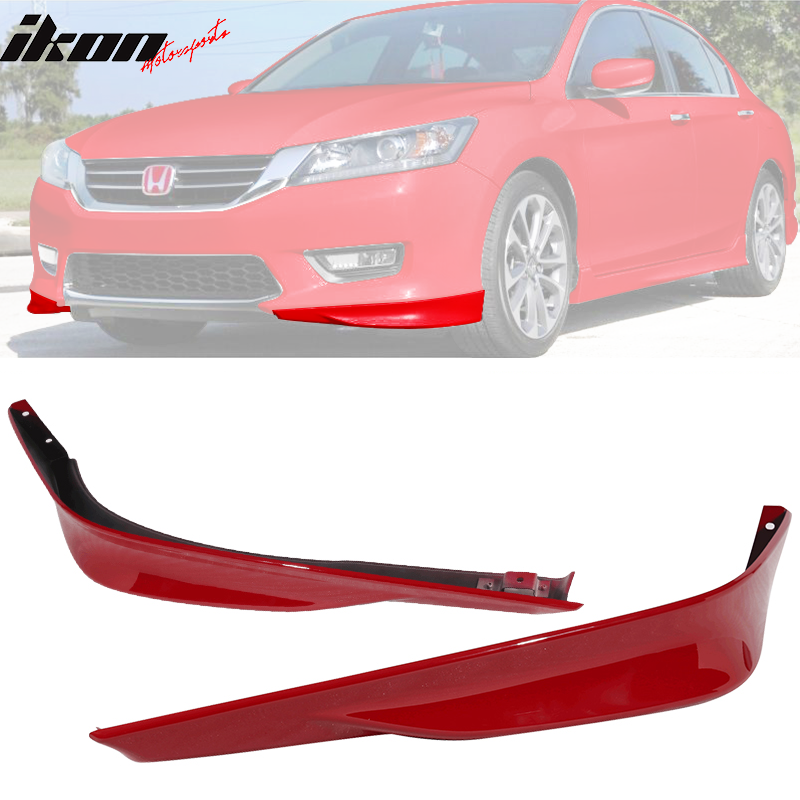 2013-2015 Honda Accord Sedan HFP Style Front Bumper Lip PP 2PC