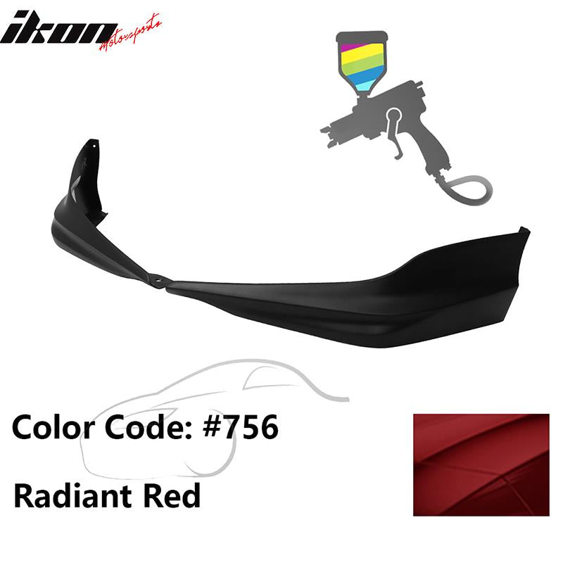 2017 Honda Accord Hybrid HFP Style Painted Front Bumper Lip Splitters