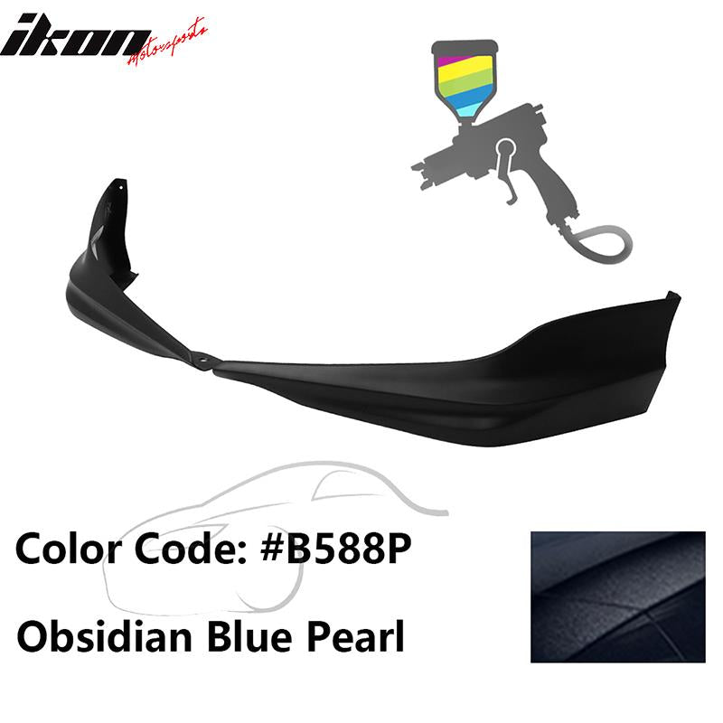 2017 Honda Accord Hybrid HFP Style Painted Front Bumper Lip Splitters