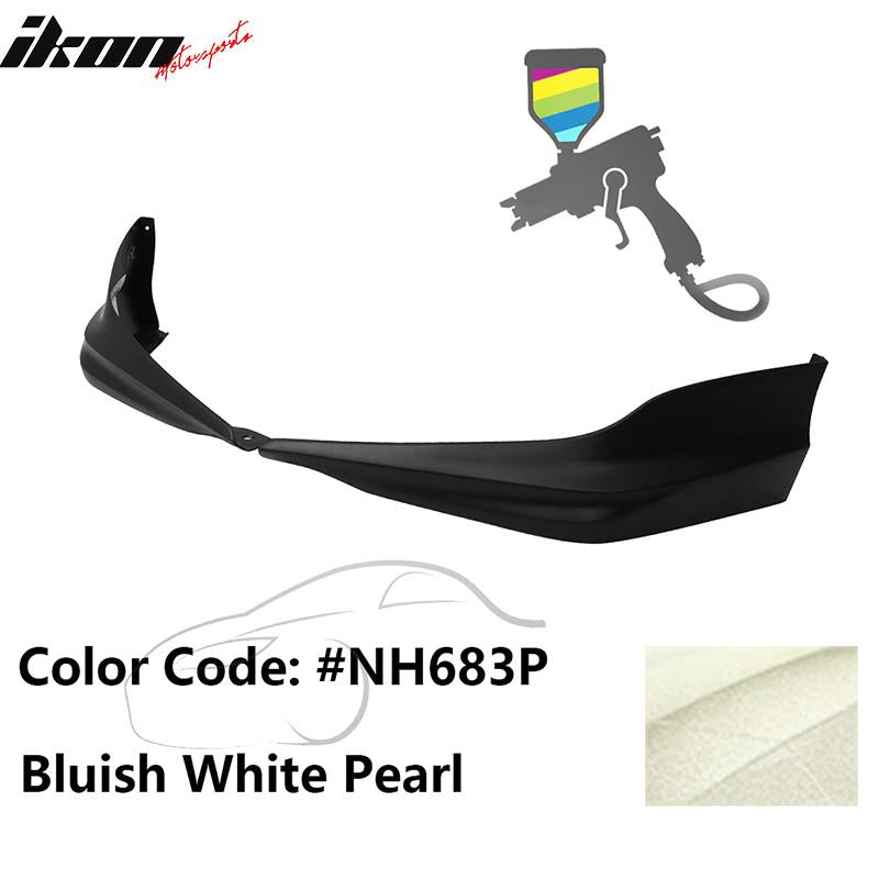 2017 Honda Accord Hybrid HFP Style Painted Front Bumper Lip Splitters