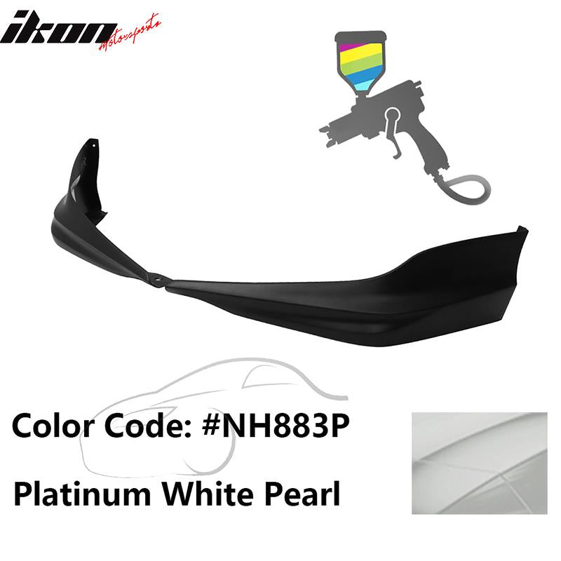 2017 Honda Accord Hybrid HFP Style Painted Front Bumper Lip Splitters