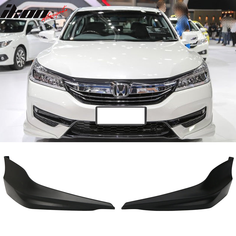 2017 Honda Accord Hybrid HFP Style Painted Front Bumper Lip Splitters