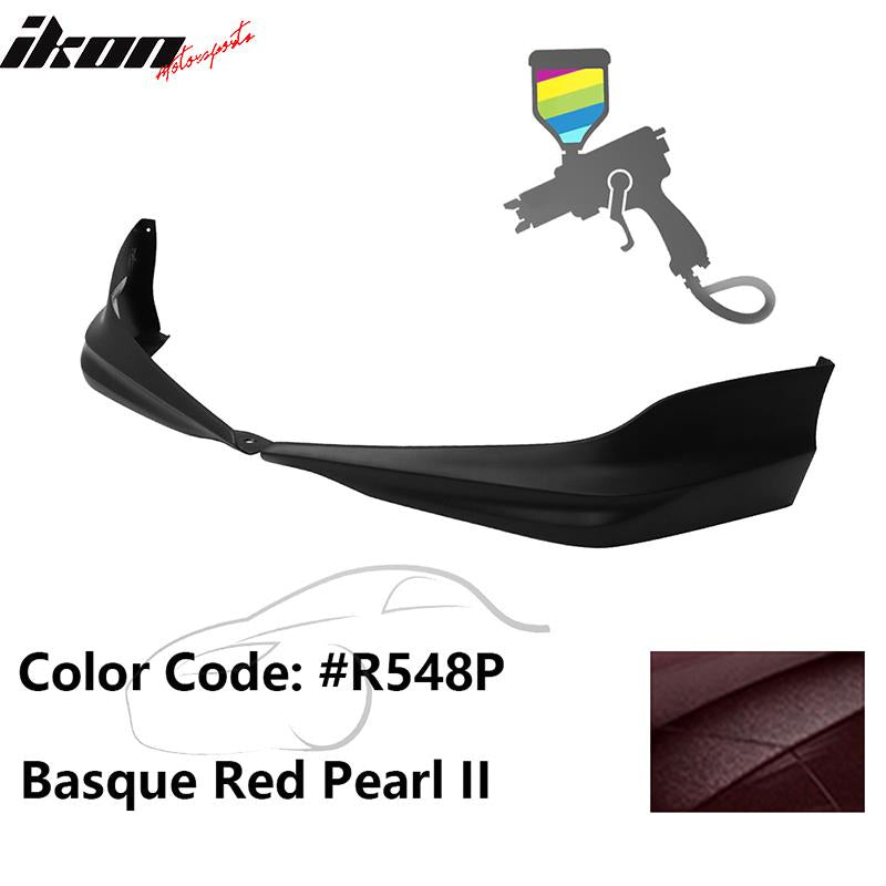 2017 Honda Accord Hybrid HFP Style Painted Front Bumper Lip Splitters