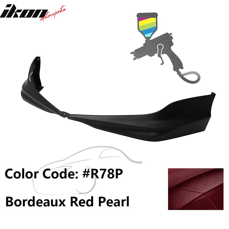 2017 Honda Accord Hybrid HFP Style Painted Front Bumper Lip Splitters