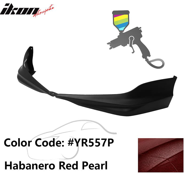 2017 Honda Accord Hybrid HFP Style Painted Front Bumper Lip Splitters