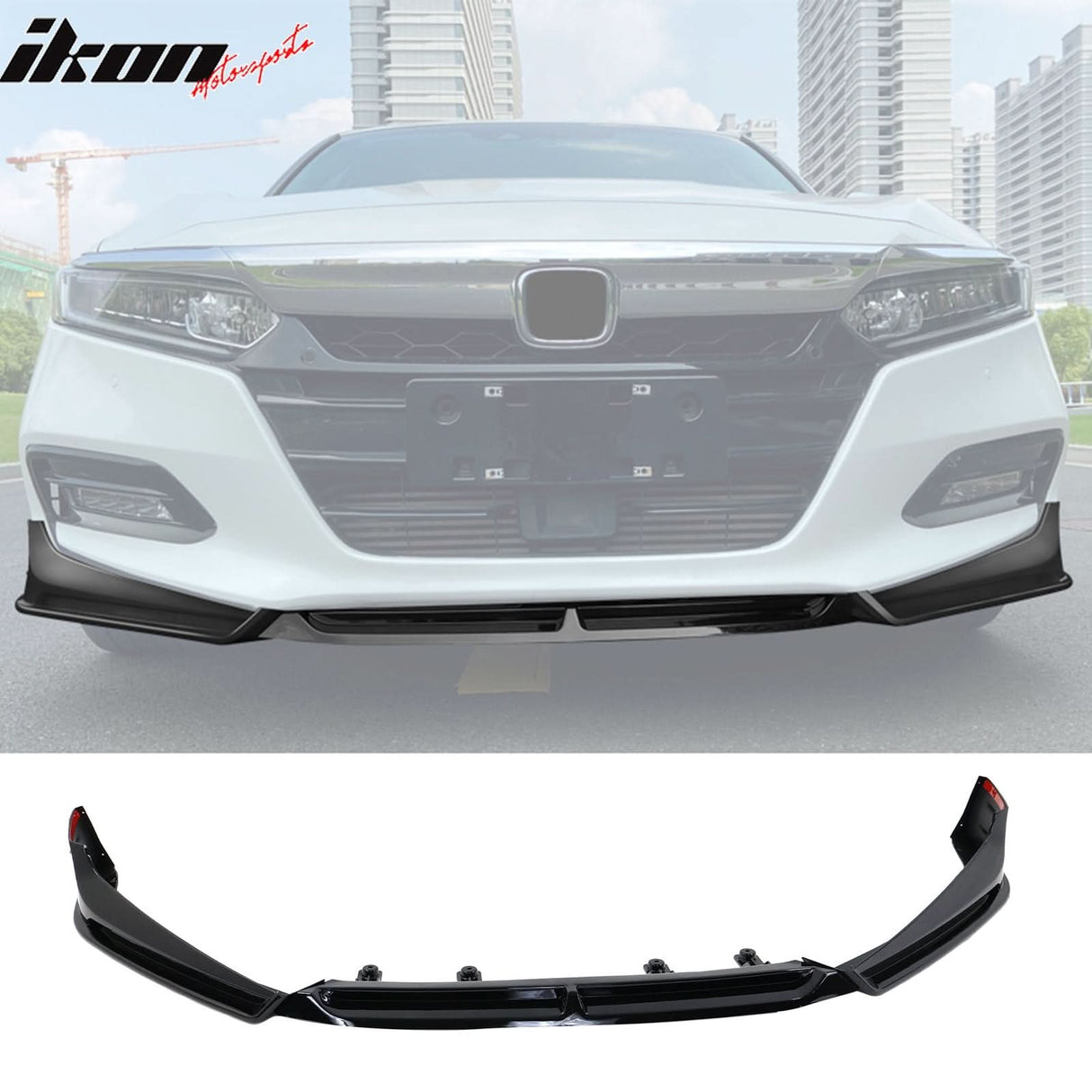 2018-2021 Honda Accord 3PC Front Bumper Lip PP