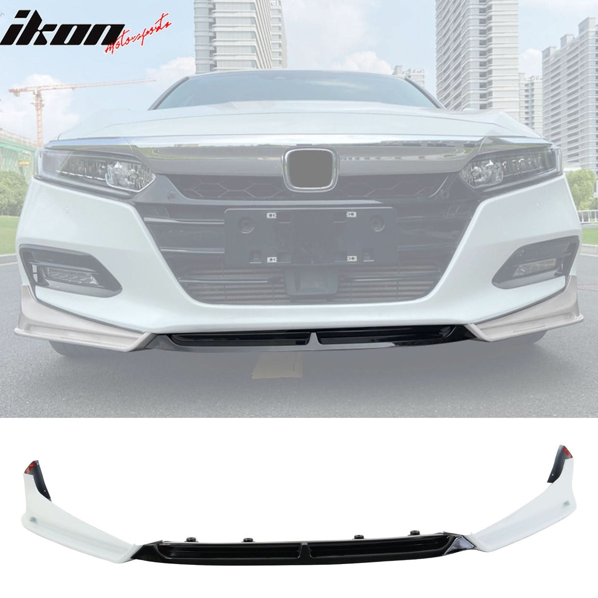 2018-2021 Honda Accord 3PC Front Bumper Lip PP