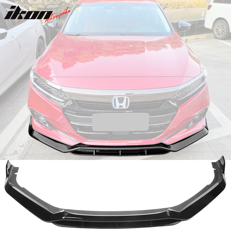 2021-2022 Honda Accord IKON V2 Style Front Bumper Lip Spoiler 4PCS PP