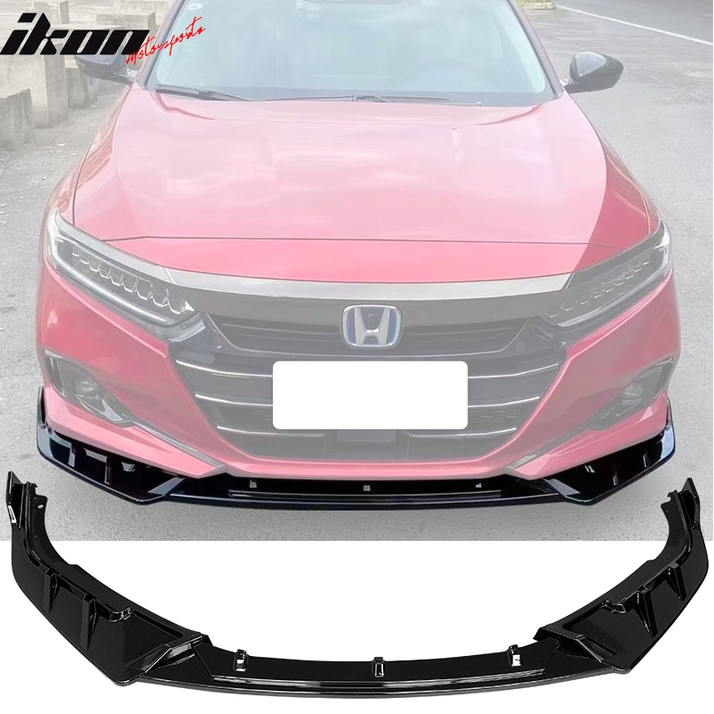 2021-2022 Honda Accord IKON V3 Style Front Bumper Lip Spoiler 3PCS