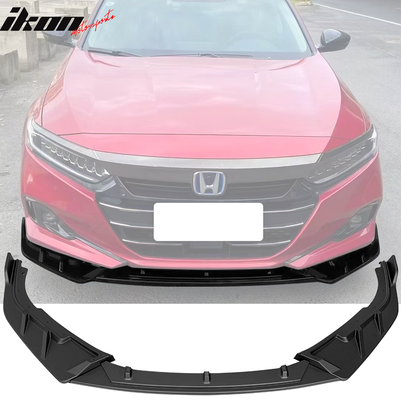2021-2022 Honda Accord IKON V3 Style Front Bumper Lip Spoiler 3PCS