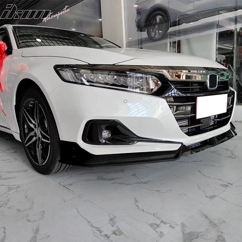 Front Bumper Lip Spoiler for 2021-2022 Honda Accord 3PC