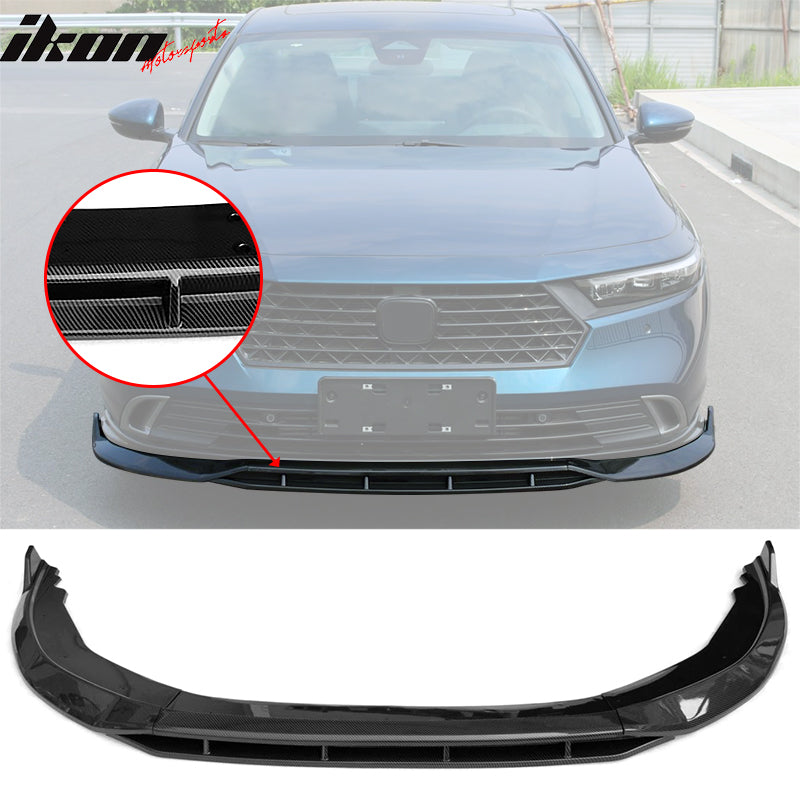 2023-2025 Honda Accord Front Bumper Lip V1 4PC Spoiler Black PP