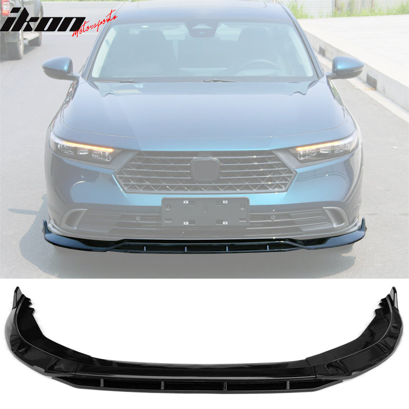 2023-2025 Honda Accord Front Bumper Lip V1 4PC Spoiler Black PP