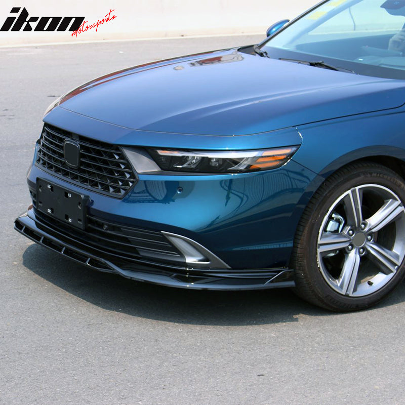 2023-2025 Honda Accord Front Bumper Lip V1 4PC Spoiler Black PP