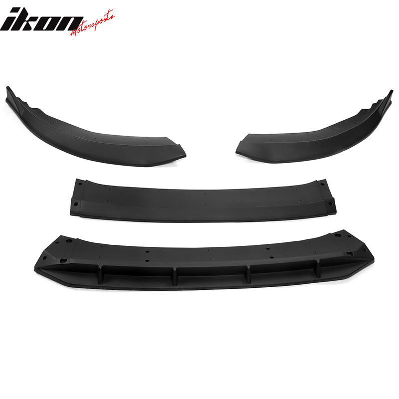 2023-2025 Honda Accord Front Bumper Lip V1 4PC Spoiler Black PP
