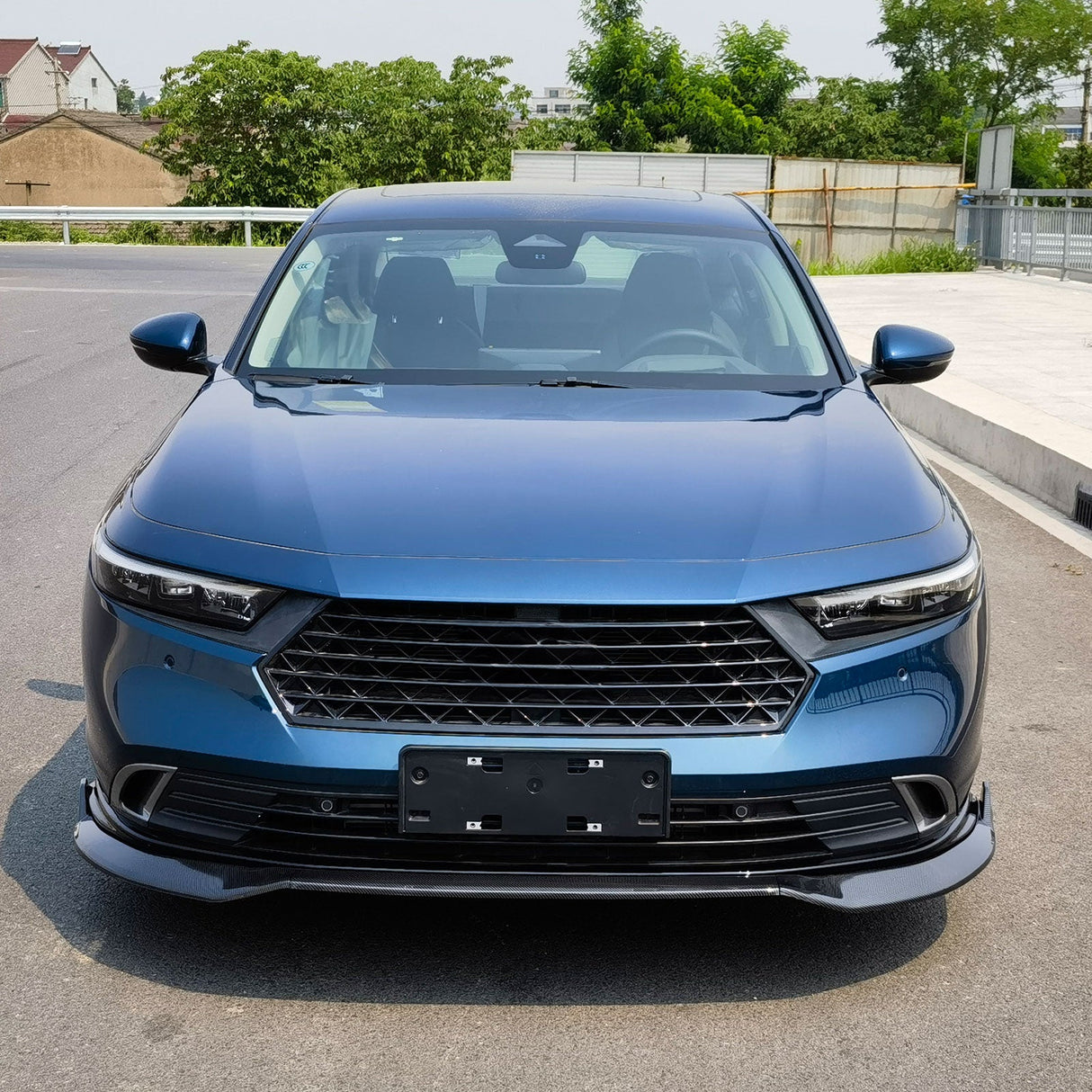 2023-2025 Honda Accord Front Bumper Lip V2 3PC Spoiler Black PP