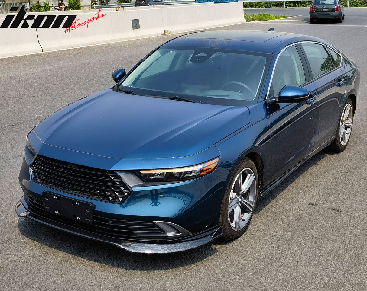 2023-2025 Honda Accord Front Bumper Lip V2 3PC Spoiler Black PP