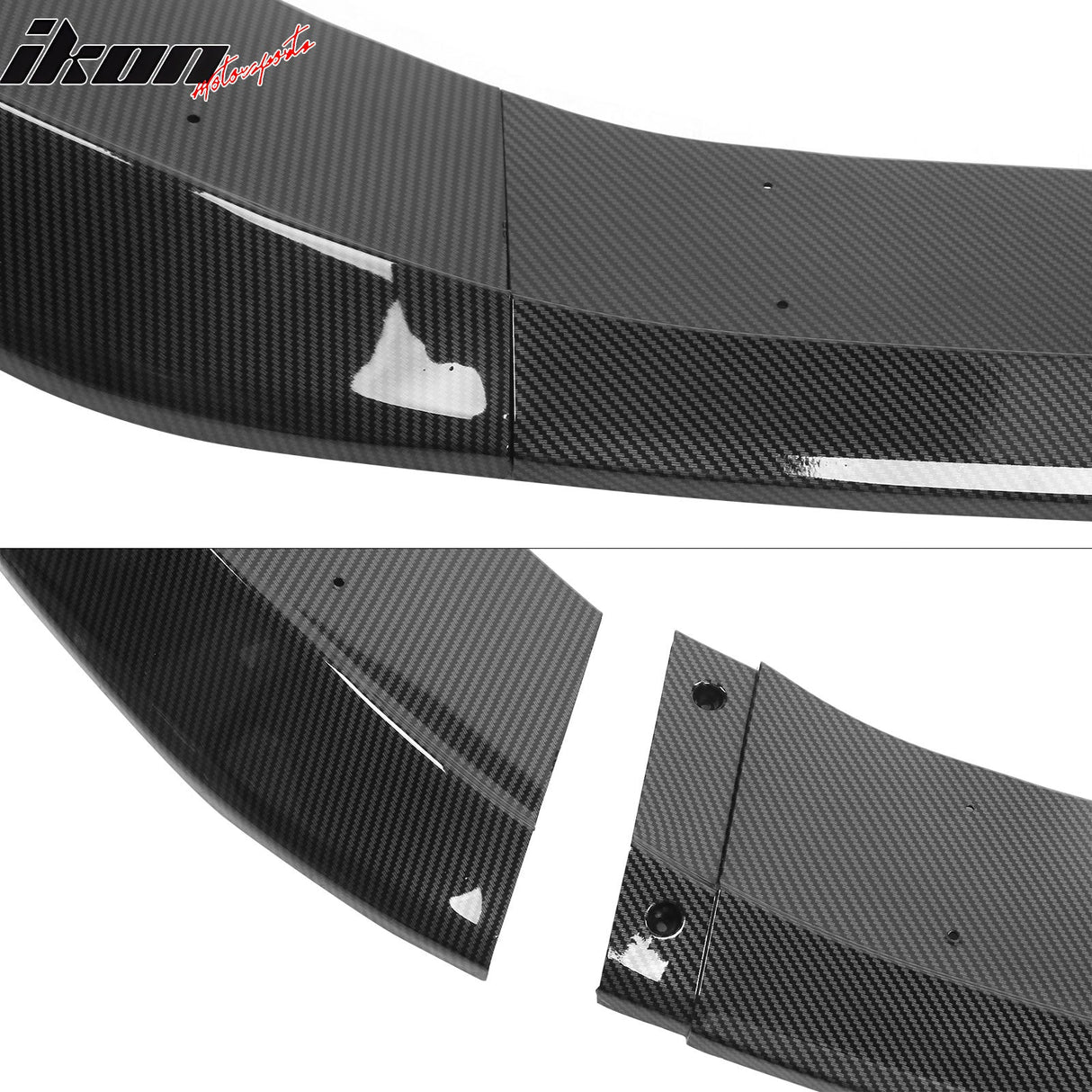 2023-2025 Honda Accord Front Bumper Lip V2 3PC Spoiler Black PP