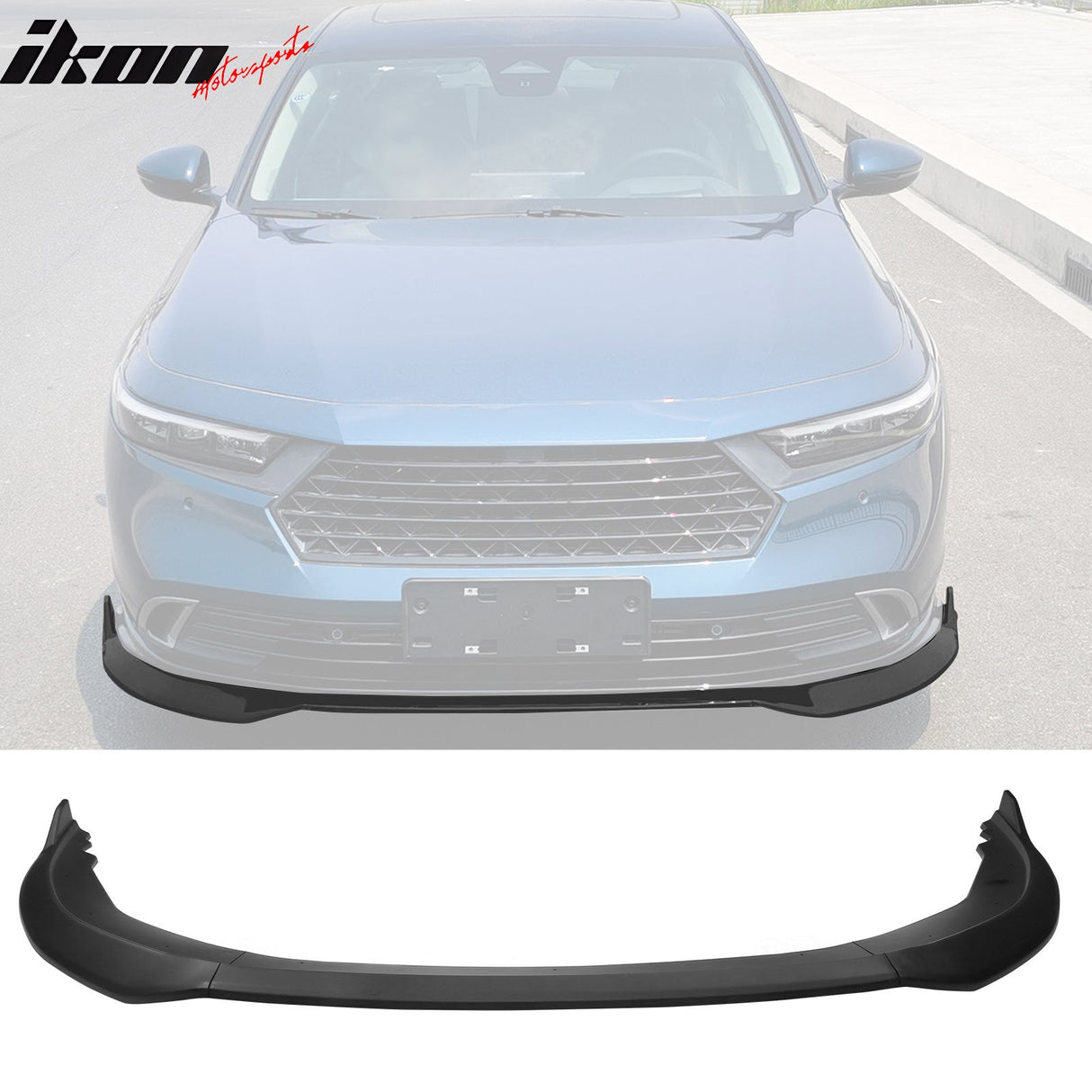 2023-2025 Honda Accord Front Bumper Lip V2 3PC Spoiler Black PP