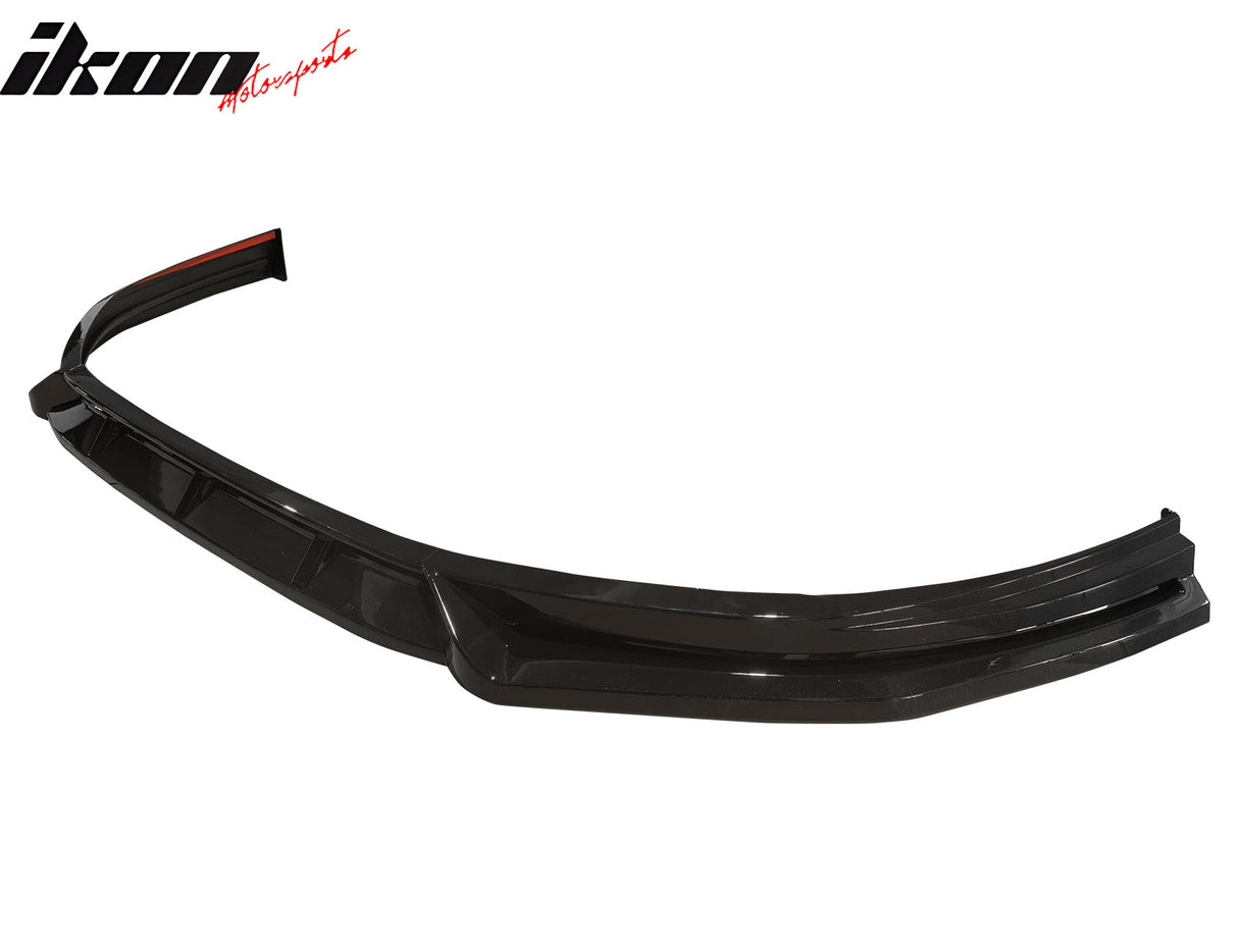 2023-2025 Honda Accord V4 Style 3PCS Front Bumper Lip Gloss Black PP