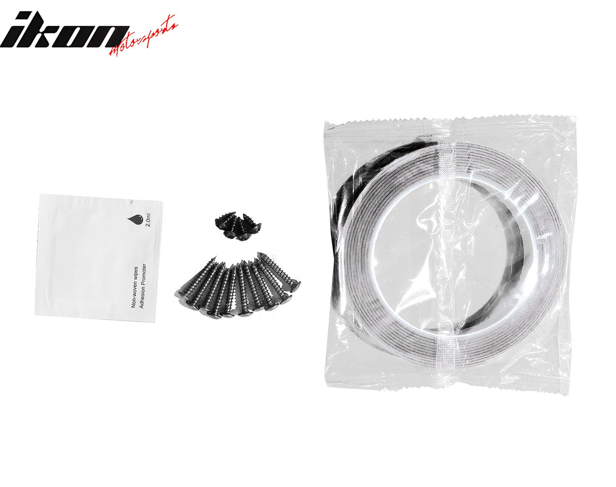 2023-2025 Honda Accord V4 Style 3PCS Front Bumper Lip Gloss Black PP