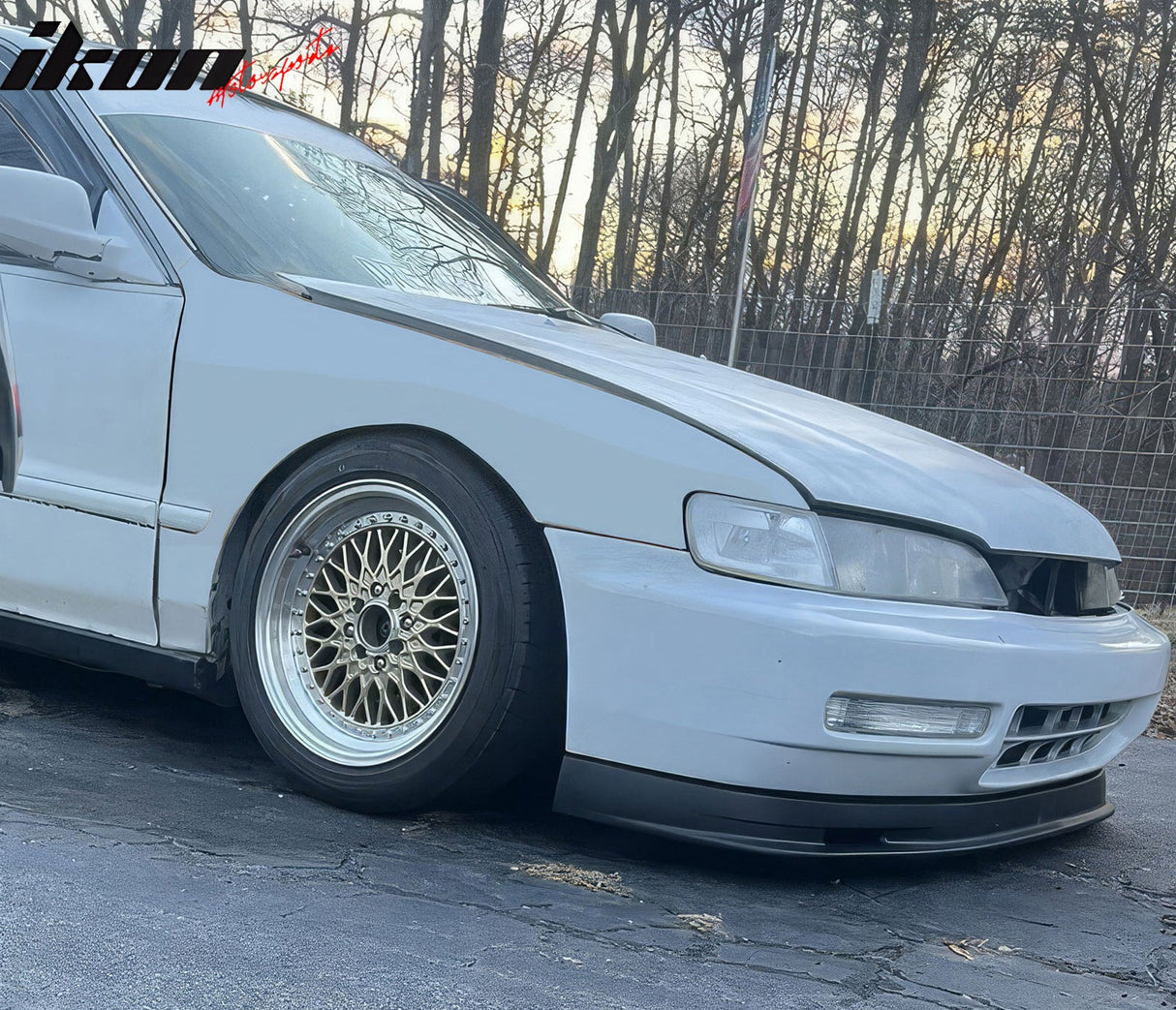 1996-1997 Honda Accord Mugen Style Unpainted Front Bumper Lip PU