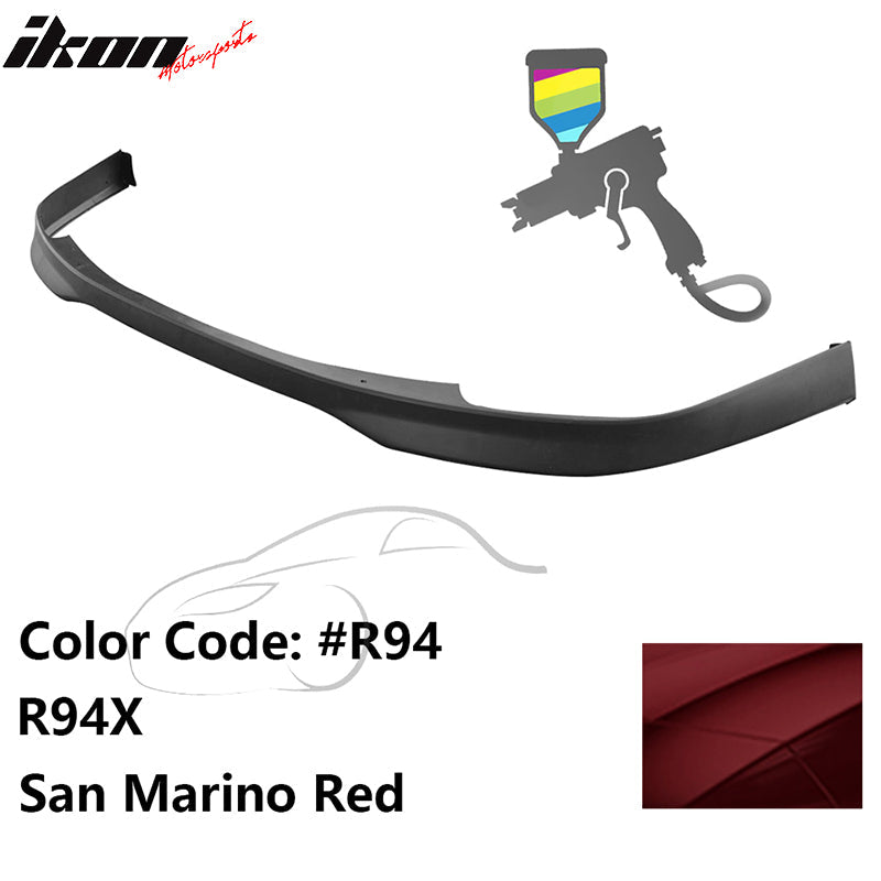 1998-2000 Honda Accord Coupe 2DR T-R Style Painted Front Bumper Lip PP