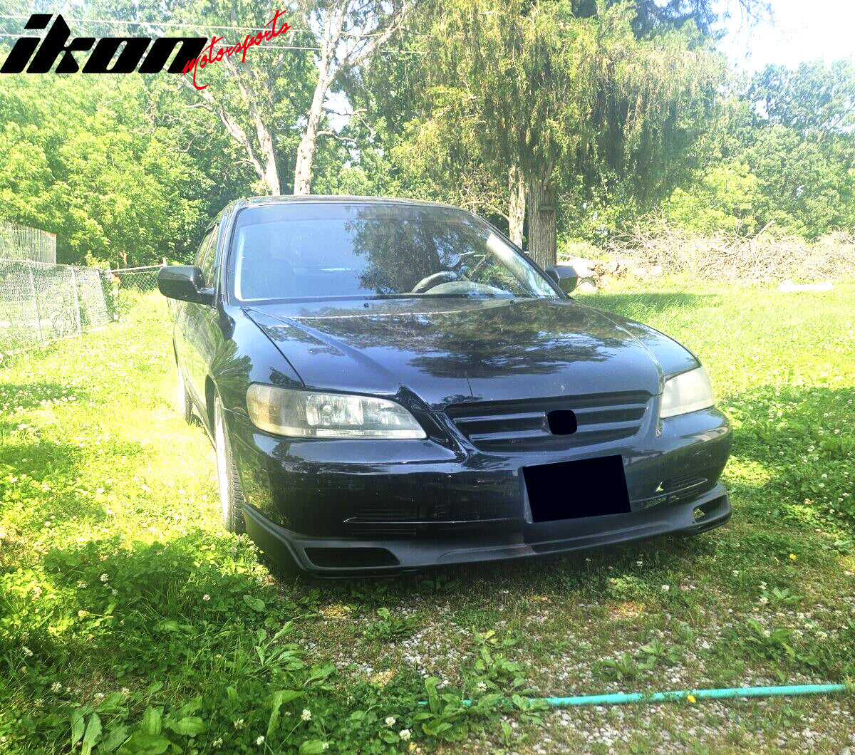 1998-2002 Honda Accord Sedan V Style Unpainted Front Bumper Lip - PU