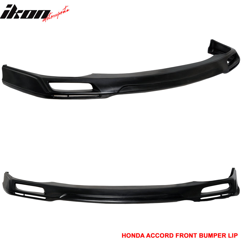 1998-2002 Honda Accord Sedan V Style Unpainted Front Bumper Lip - PU