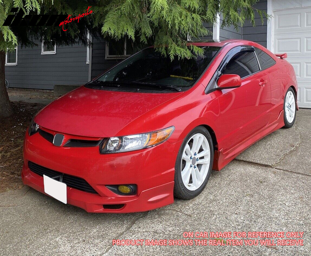 2006-2008 Honda Civic 2Dr Coupe Mugen Style Front Bumper Lip PU
