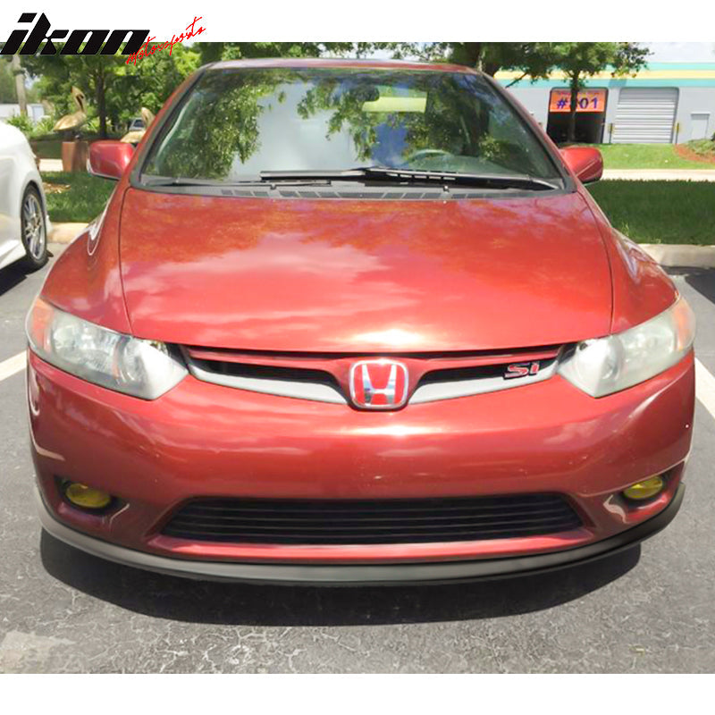 2006-2008 Honda Civic Coupe STI Style Unpainted Front Bumper Lip PU