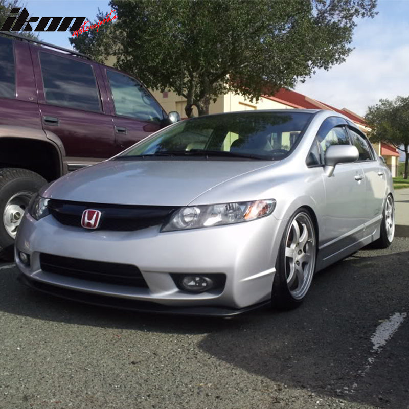 2006-2008 Honda Civic 4Dr STI Style Front Bumper Lip Chin Spoiler PU