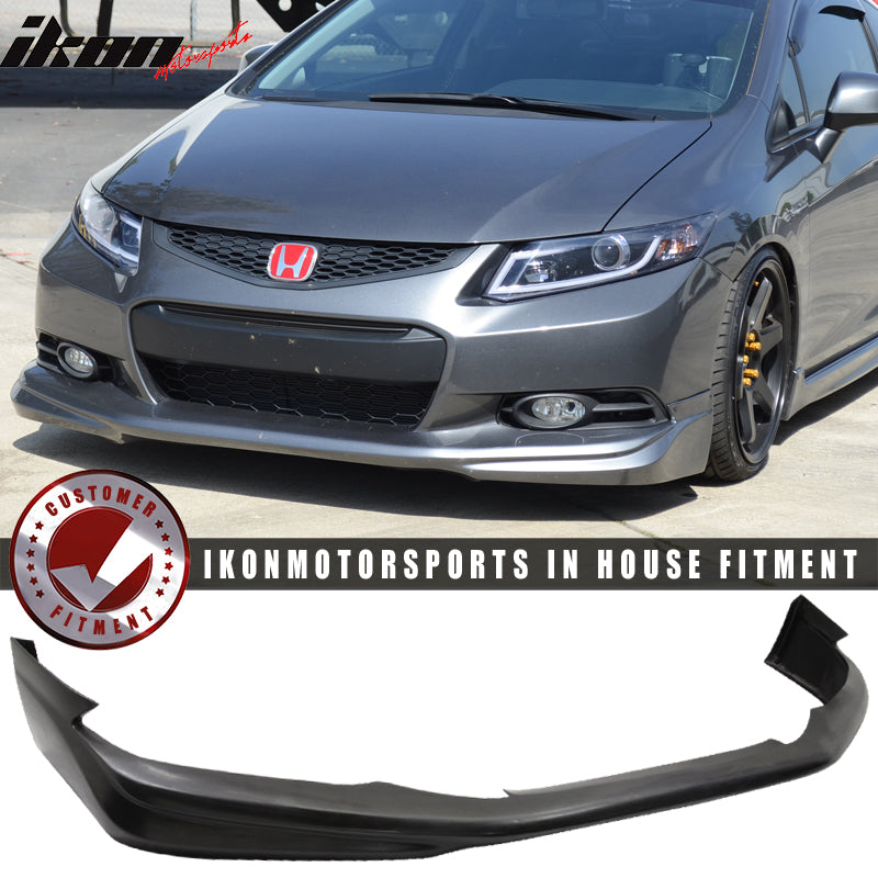 2012-2013 Honda Civic Coupe MD Style Front Bumper Lip & Lower Splitter