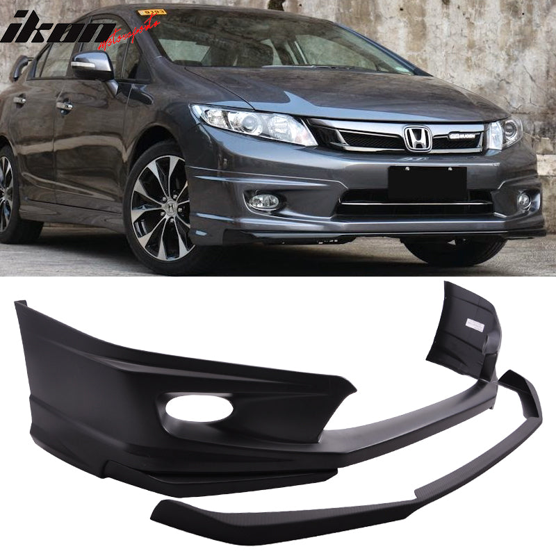 2012 Honda Civic 4dr Sedan MUGEN Style (USDM JDM) Bumper Lip